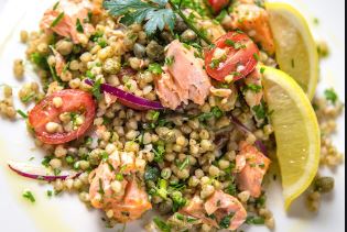Buckwheat and Salmon Salad